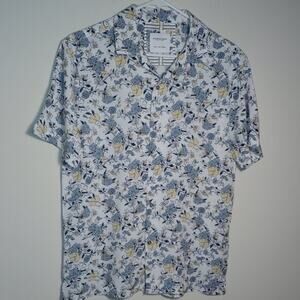 Denim & Flower Ricky Singh Floral Shirt Short Sleeves Size XL